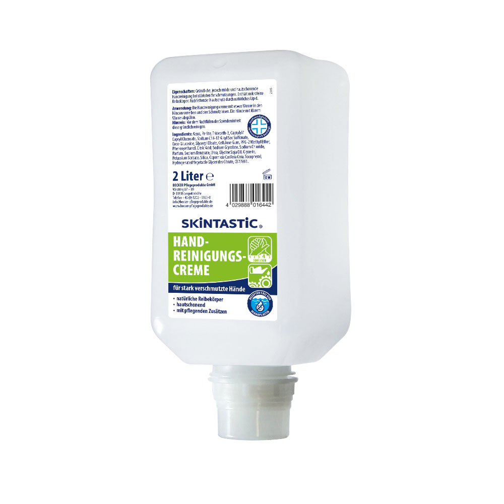 skintastic Handreinigungscreme, 2 L Softflasche skintastic Handreinigungscreme, 2 L Softflasche