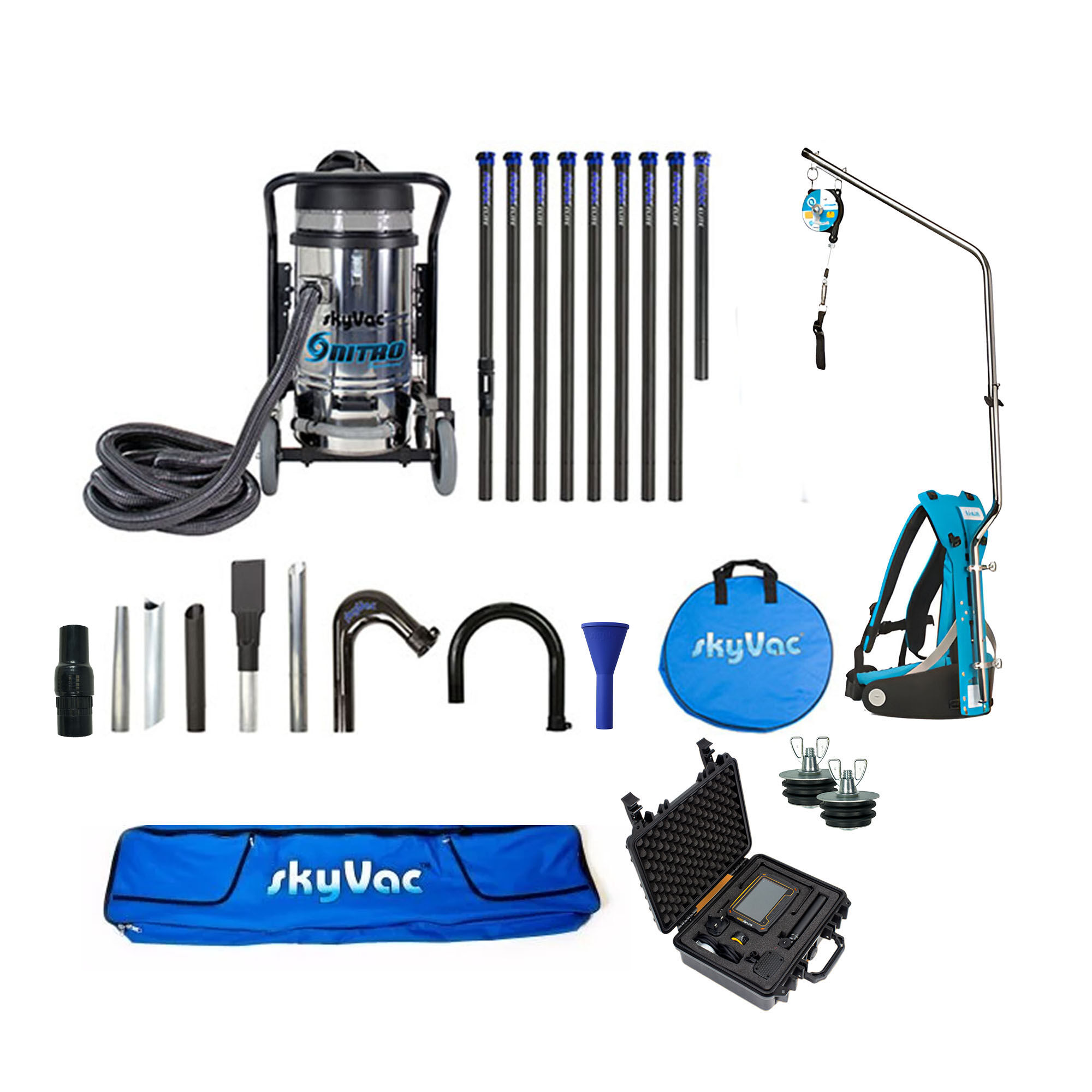 skyVac Nitro Dachrinnenreinigungs-Aktionsset 12 Meter