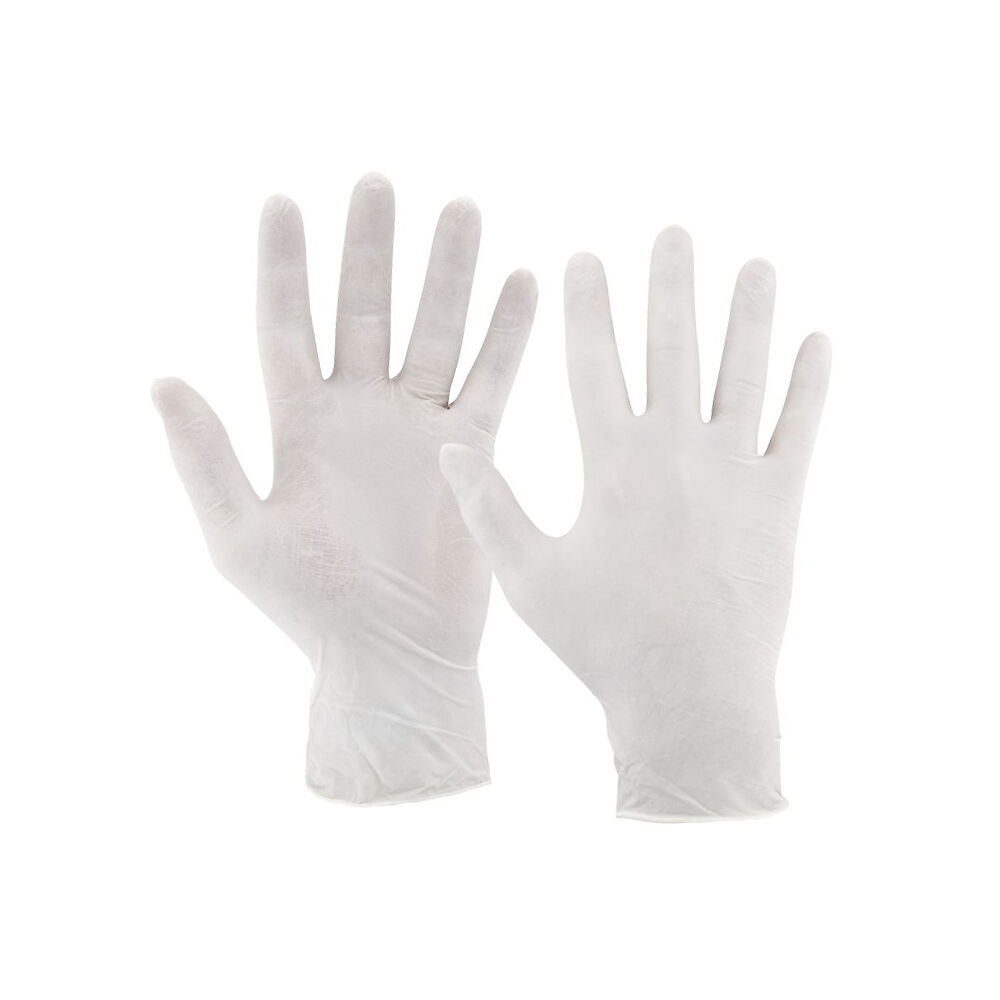 Einmalhandschuhe, Latex, transparent, Gr. L