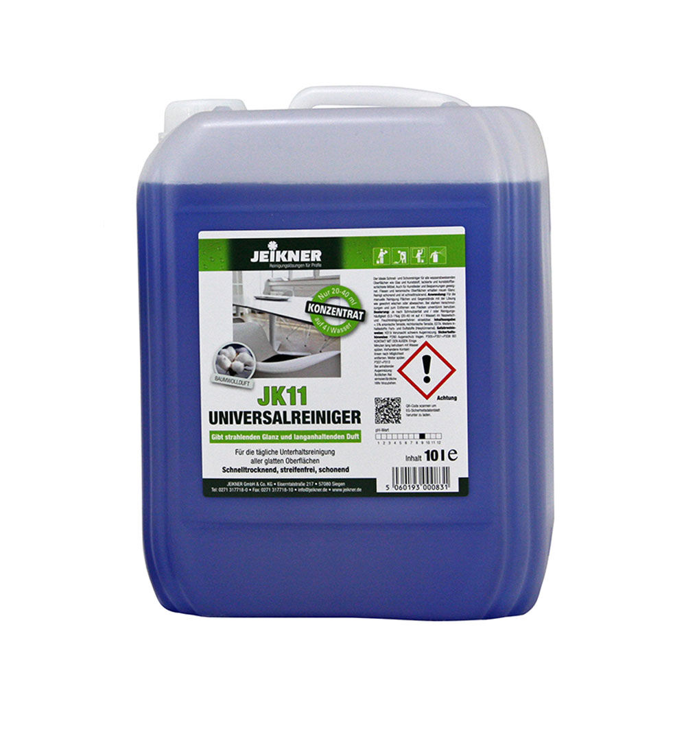 Jeikner JK11 Universalreiniger Baumwollduft, 10 L Kanister Jeikner JK11 Universalreiniger Baumwollduft, 10 L Kanister