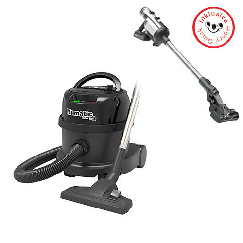 Aktion Nachhaltigkeit - Numatic EPR170-11 Henry 170 Eco Staubsauger, 12 Stück + Henry Quick Akku Staubsauger Gratis