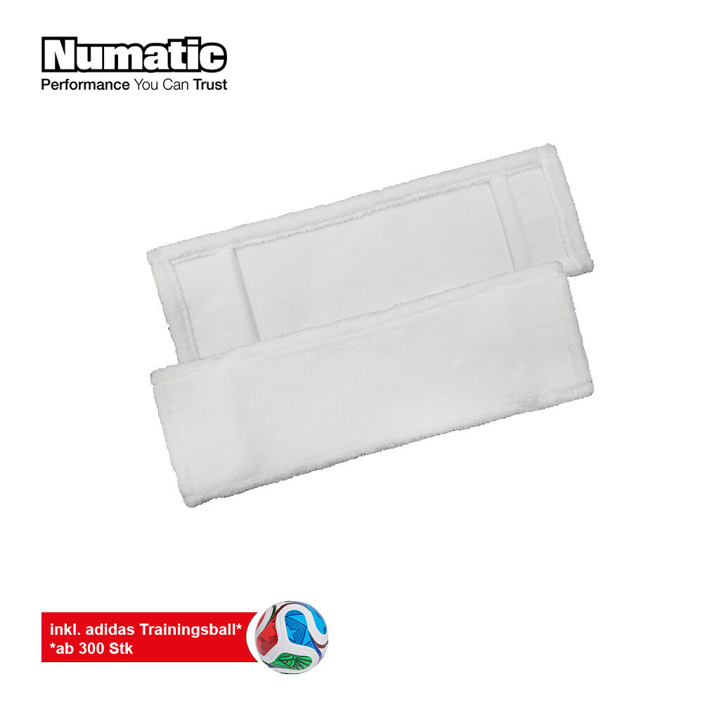Numatic WM Aktion NuTex SmartPlus Micro ST Wischbezug, 40 cm, 300 Stk + adidas Trainingsball gratis