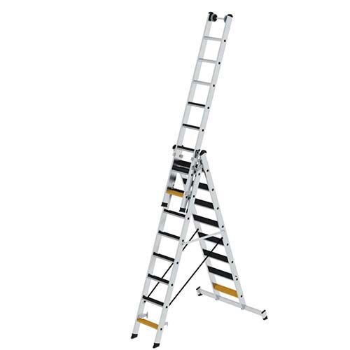 Munk Stufen-Mehrzweckleiter, 3-teilig, 6,9 m Munk Stufen-Mehrzweckleiter, 3-teilig, 6,9 m