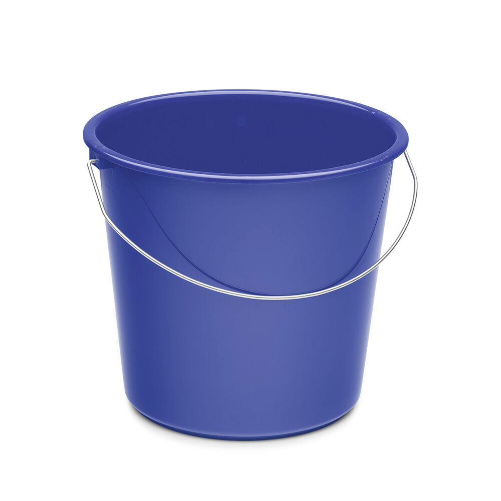Kunststoffeimer mit Metallbügel, 10 L, blau