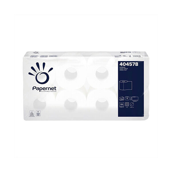 Papernet Superior Toilettenpapier 4-lagig, hochweiß, 150 Blatt Papernet Superior Toilettenpapier 4-lagig, hochweiß, 150 Blatt