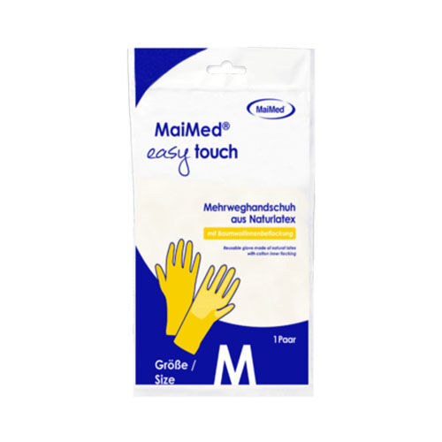 Haushaltshandschuhe MaiMed easytouch, Latex, gelb Haushaltshandschuhe MaiMed easytouch, Latex, gelb