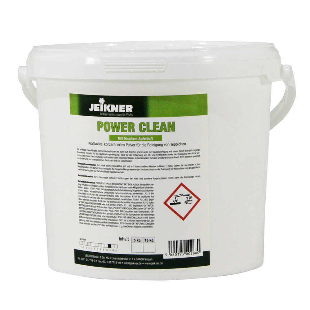 Jeikner Power Clean Sprühextraktionspulver, 5 kg Eimer Jeikner Power Clean Sprühextraktionspulver, 5 kg Eimer