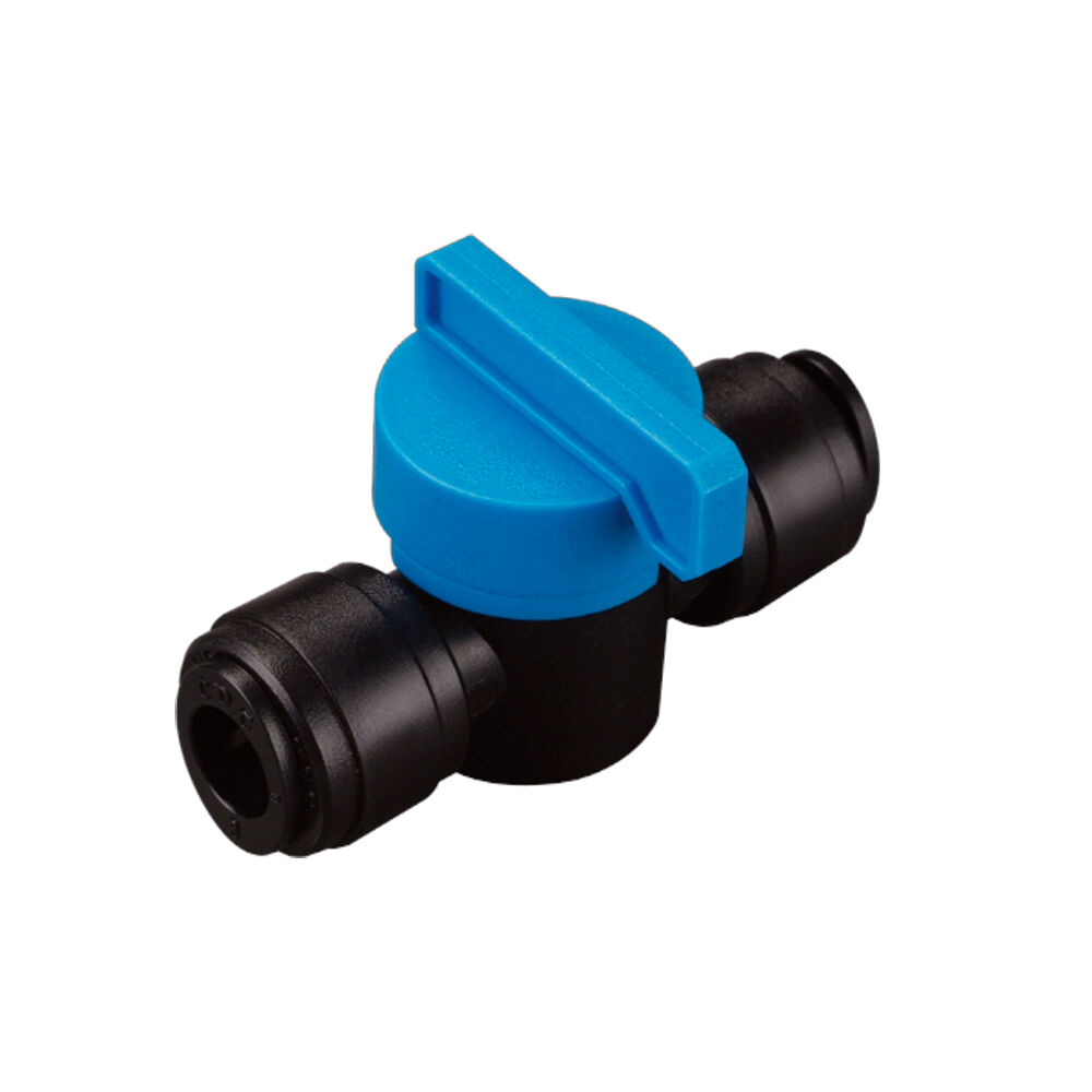 Absperrhahn mit Steckanschluss 10 mm / 10 mm