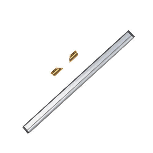 Pulex Aluminium-Schiene mit Wischergummi, 80 cm, mit Clips