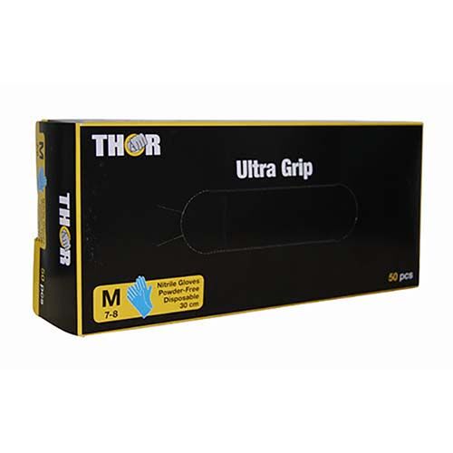 Nitril Einweghandschuhe ULTRA GRIP extra lang, Gr. M, 50 Stk./Box