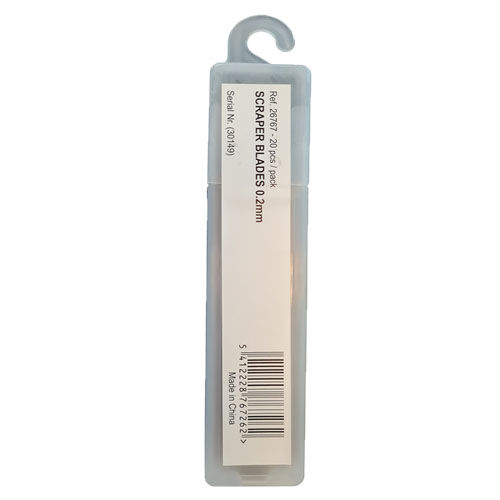 Moerman Ersatzklingen 0,2 mm, zweiseitig für Premium Schaber Moerman Ersatzklingen 0,2 mm, zweiseitig für Premium Schaber