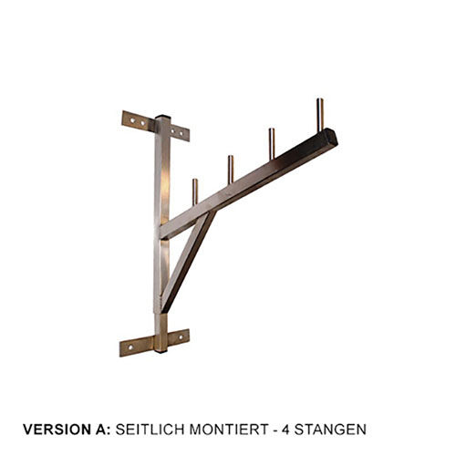 Interner Stangenhalterung für 4 - 5Stangen, seitlich montiert