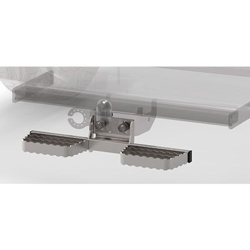 Heckauftritt für AHK, Edelstahl Struktur, Serie AKF Heckauftritt für AHK, Edelstahl Struktur, Serie AKF