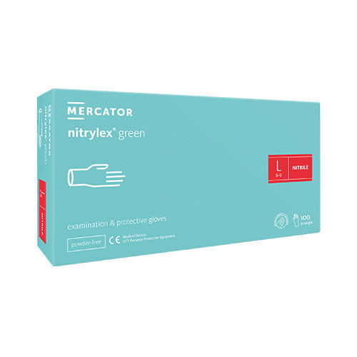 Mercator nitrylex green Nitrilhandschuhe, Gr. L