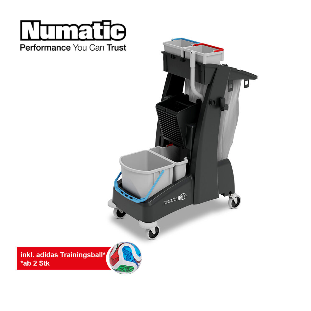 Numatic WM Aktion Numatic Reinigungswagen MultiMatic MM 4, 2 Stk + addidas Trainingsball gratis