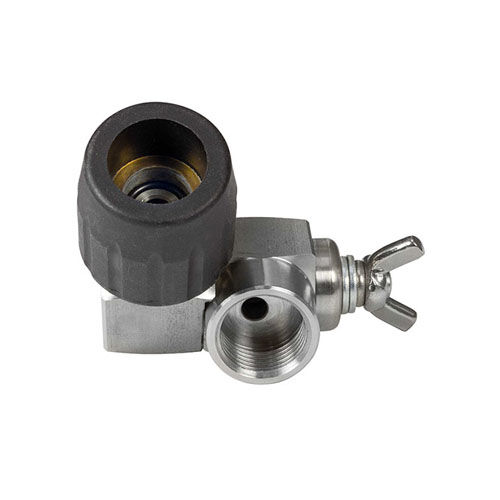 Schwenkbarer Düsenträger 240°, Edelstahl, feststellbar, M18IG, für 1/4" Düse mit Gewinde, Hochdruckreinigung Schwenkbarer Düsenträger 240°, Edelstahl, feststellbar, M18IG, für 1/4" Düse mit Gewinde, Hochdruckreinigung