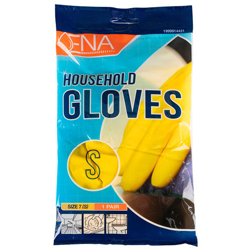 Haushaltshandschuhe ENA Household, Latex, gelb, Gr. S Haushaltshandschuhe ENA Household, Latex, gelb, Gr. S