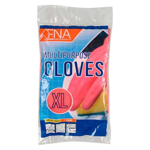 Haushaltshandschuhe ENA Multipurpose, Latex, rot, Gr. XL Haushaltshandschuhe ENA Multipurpose, Latex, rot, Gr. XL