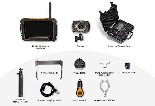 skyVac SurveyCam HD Funk-Kamera + separater Monitor