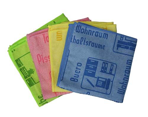 Mikrofaser Tuch mit Piktogramm