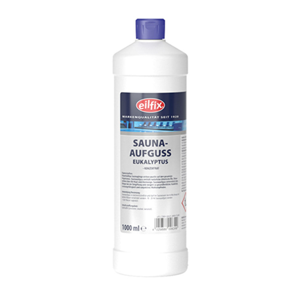 eilfix Sauna-Aufguss Eukalyptus, 1 L Flasche eilfix Sauna-Aufguss Eukalyptus, 1 L Flasche