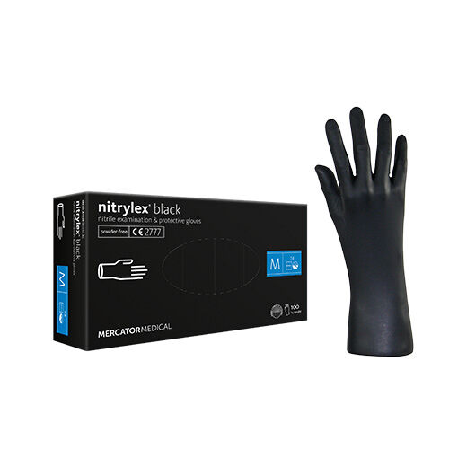 Einmalhandschuhe Mercator nitrylex black, Nitril