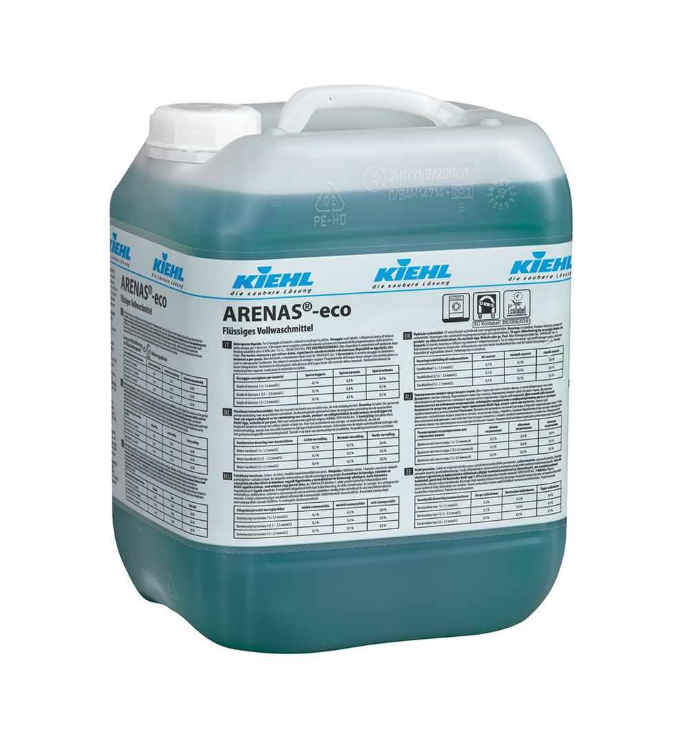 Kiehl ARENAS-eco, flüssiges Vollwaschmittel, 10 L Kanister Kiehl ARENAS-eco, flüssiges Vollwaschmittel, 10 L Kanister