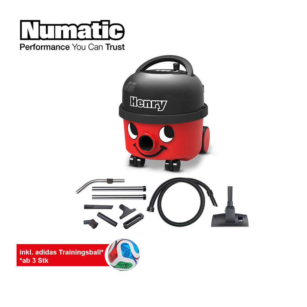 Numatic WM Aktion Numatic Henry Compact Staubsauger, 3 Stk + addidas Trainingsball gratis