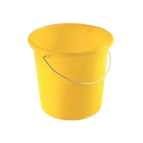 Kunststoffeimer mit Metallbügel, 10 L, gelb Kunststoffeimer mit Metallbügel, 10 L, gelb