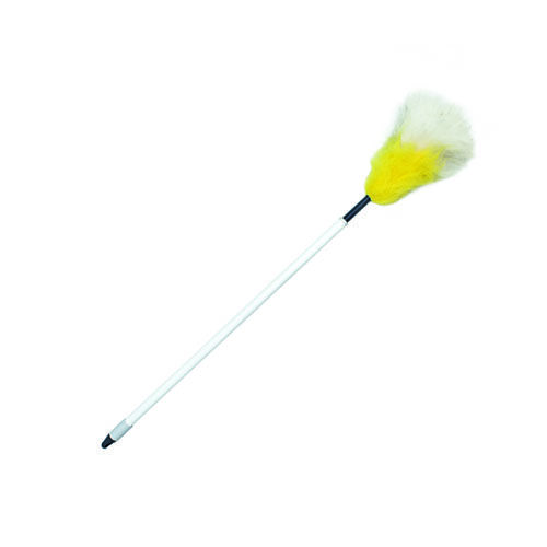 Staubwedel aus Lammwolle mit Teleskopstiel Staubwedel aus Lammwolle mit Teleskopstiel