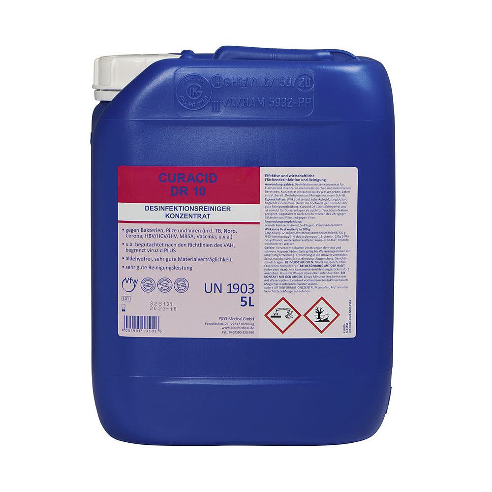 Curacid DR10 Desinfektionsreiniger, 5 L Kanister