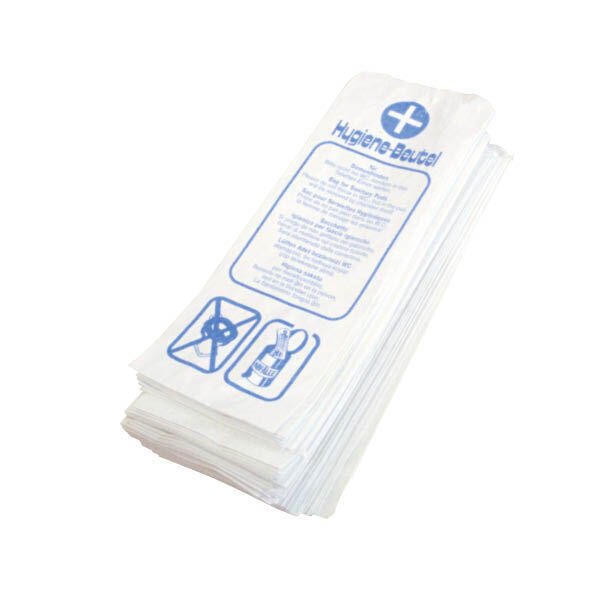 Hygienebeutel Papier, mit Aufdruck Hygienebeutel Papier, mit Aufdruck