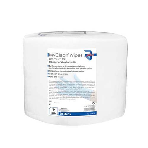 MyClean Premium Trockene Vliestuchrollen 90 Stck MyClean Premium Trockene Vliestuchrollen 90 Stck
