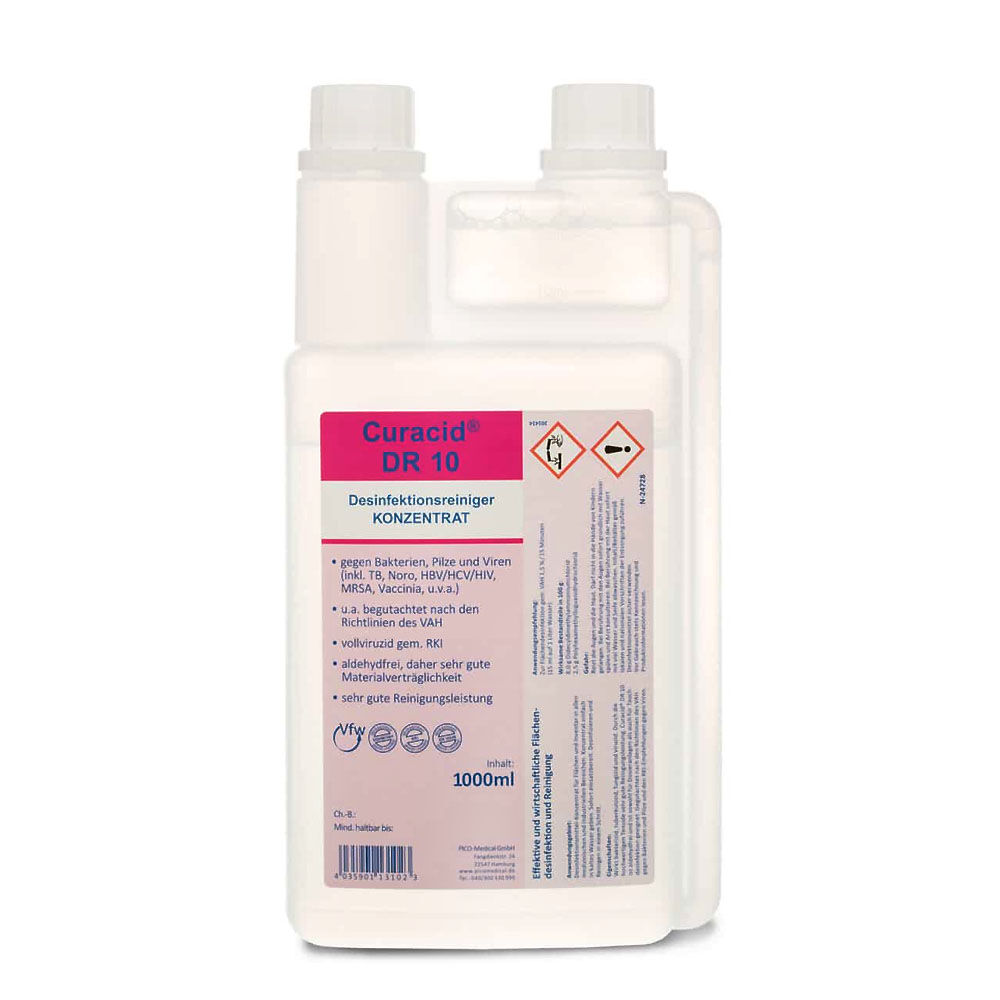 Curacid DR10 Desinfektionsreiniger, 1 L Flasche