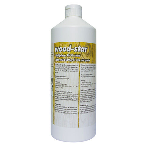 Pramol Wood-Star, Vollpflege, 1 L Flasche Pramol Wood-Star, Vollpflege, 1 L Flasche