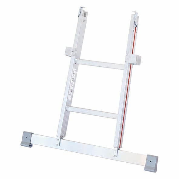 Glasreinigerleiter, Einzel-Unterteil, 2 Sprossen Glasreinigerleiter, Einzel-Unterteil, 2 Sprossen