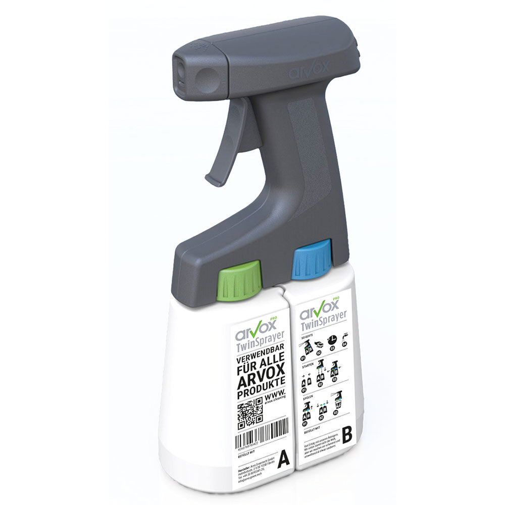 Arvox Twin Sprayer inkl. Leerflaschen 2 x 0,4 L Arvox Twin Sprayer inkl. Leerflaschen 2 x 0,4 L