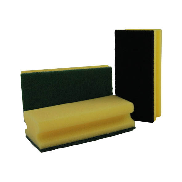 Putzschwamm gelb/schwarz, 150 x 70 x 45 mm Putzschwamm gelb/schwarz, 150 x 70 x 45 mm