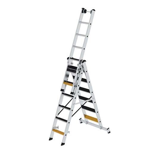 Munk Stufen-Mehrzweckleiter, 3-teilig, 5,2 m Munk Stufen-Mehrzweckleiter, 3-teilig, 5,2 m