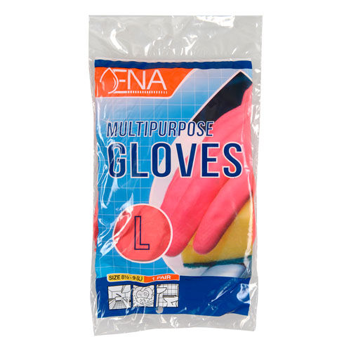 Haushaltshandschuhe ENA Multipurpose, Latex, rot, Gr. L Haushaltshandschuhe ENA Multipurpose, Latex, rot, Gr. L