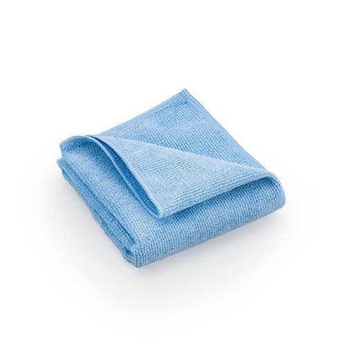 Jeikner Frottee Mikrofaser Hochleistungstuch Platin, blau, 40 x 40 cm