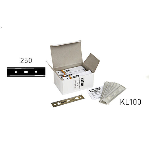 Unger Carbon-Glasschaberklingen, 10 cm, 250 Stk. lose Unger Carbon-Glasschaberklingen, 10 cm, 250 Stk. lose