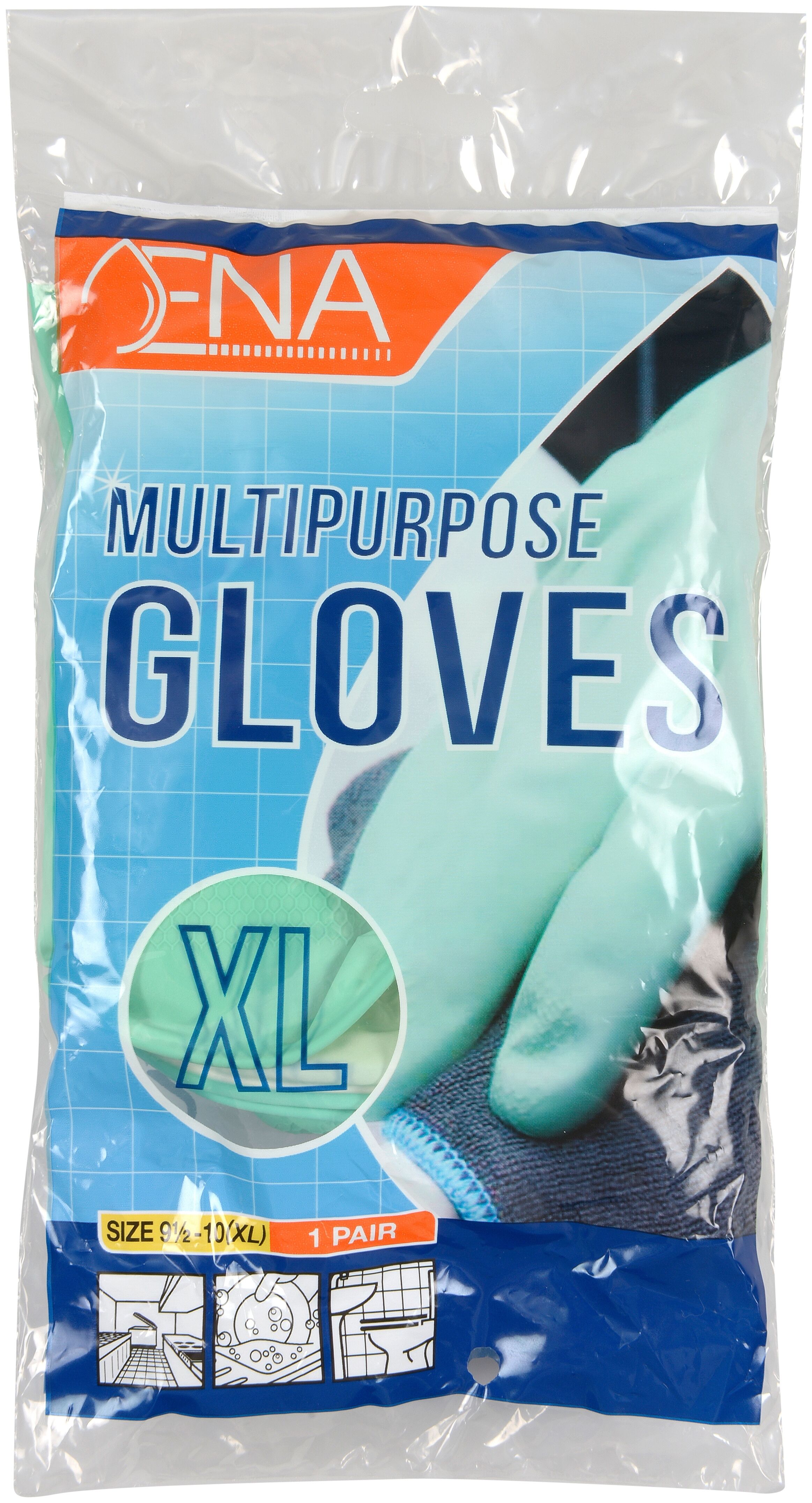 Haushaltshandschuhe ENA Multipurpose, Latex, grün, Gr. XL Haushaltshandschuhe ENA Multipurpose, Latex, grün, Gr. XL