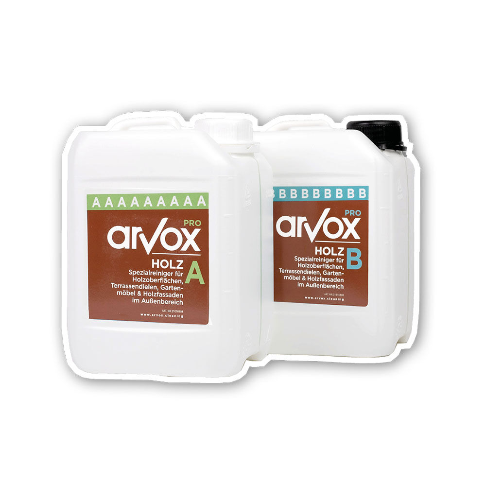 Arvox Pro Holz Reiniger, 2 x 5 L Kanister Set