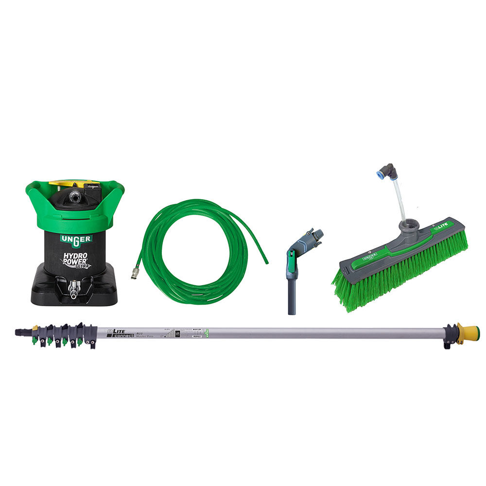 Unger HydroPower Ultra Reinwasser-Glasreinigung Set, Einsteiger, Alu 6 m Unger HydroPower Ultra Reinwasser-Glasreinigung Set, Einsteiger, Alu 6 m