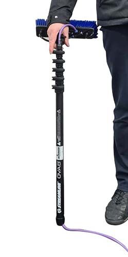 Streamline OVA-8 Karbon Teleskopstange 2,40 m mit Wasserstop