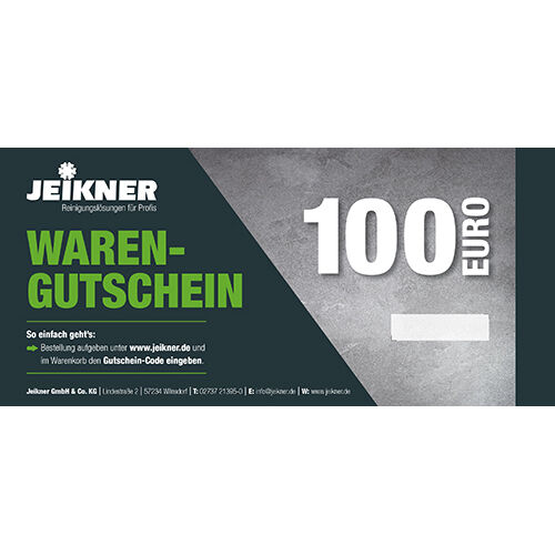 Jeikner Mehrzweck-Gutschein 100,00€ Ausschließlich im Onlineshop einlösbar! Nicht auszahlbar oder Erstattungsfähig
