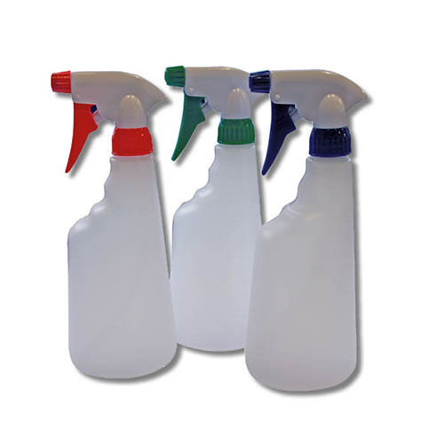 Triggersprayflasche, rot-weiß, 600 ml Triggersprayflasche, rot-weiß, 600 ml