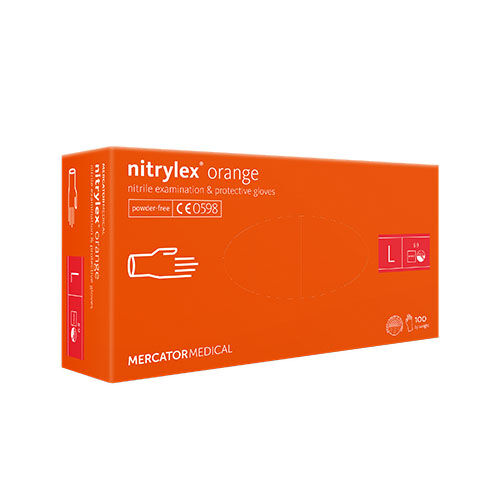 Mercator nitrylex orange Nitrilhandschuhe, Gr. L