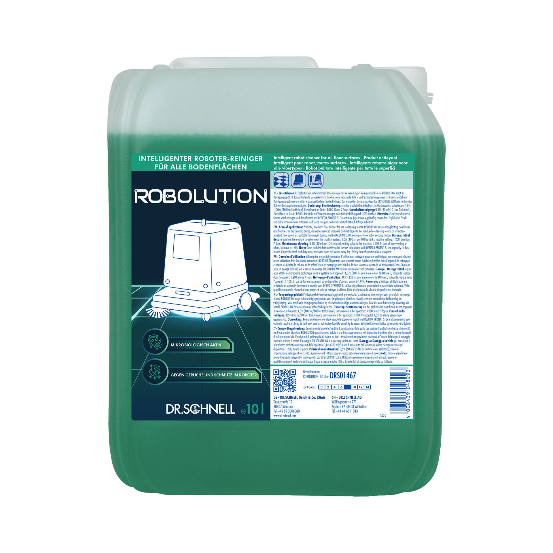 Robolution 2-in-1 Roboter-Reiniger, 10 L Kanister